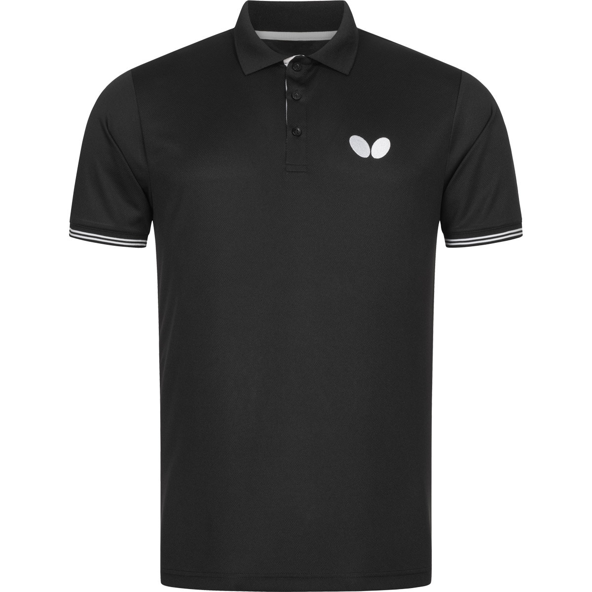 Butterfly Puren Shirt: Front View of the Black Shirt